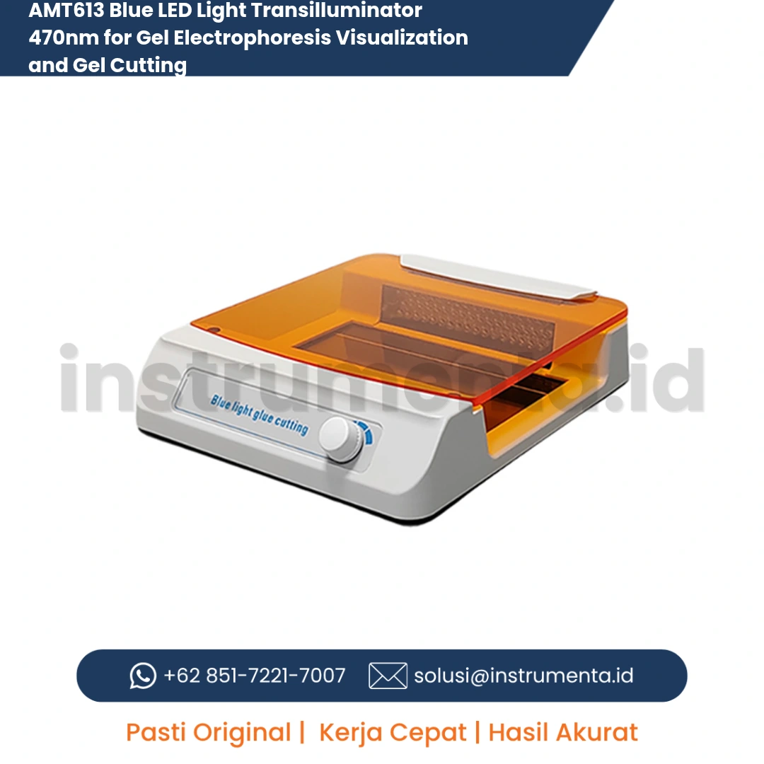 Official Supplier AMT613 Blue LED Light Transilluminator 470nm Alat Visualisasi dan Pemotongan Gel Elektroforesis